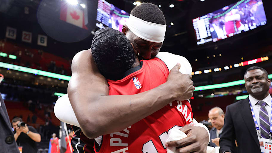 Bam Adebayo and his mother shared an emotional embrace after the historic night