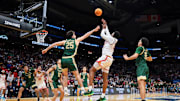 Maryland's Derik Queen makes the game-winning shot against Colorado State in the second round of the NCAA tournament.
