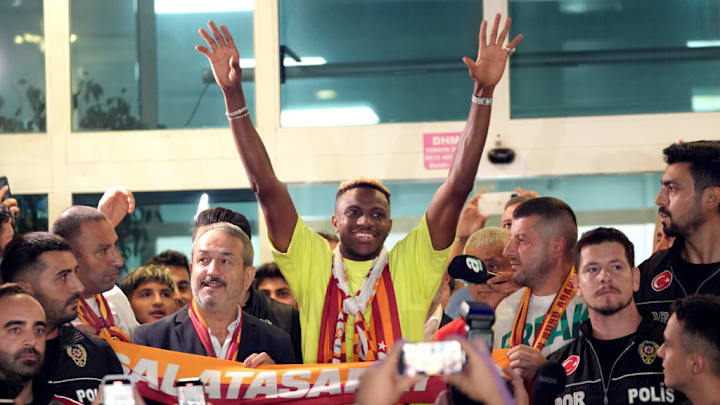 Victor Osimhen arrives in Istanbul on Galatasaray' transfer agenda