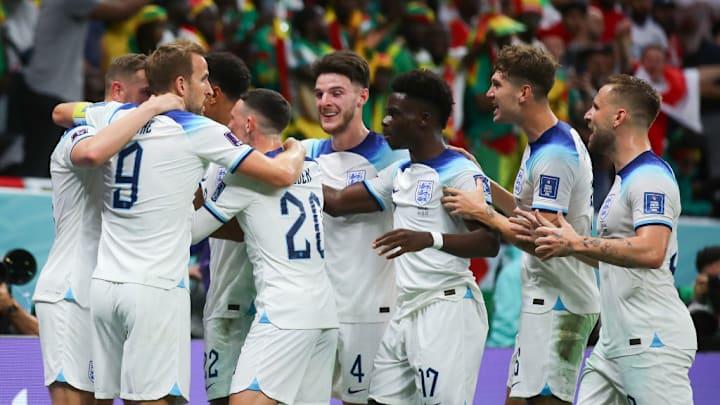 Harry Kane, Bukayo Saka, Jordan Henderson, Declan Rice, John Stones