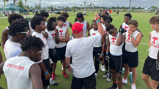 Tavares took part Friday morning in the FHS 7v7 State Championships at The Villages