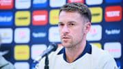 Aaron Ramsey en su presentación con los Pumas de la UNAM.