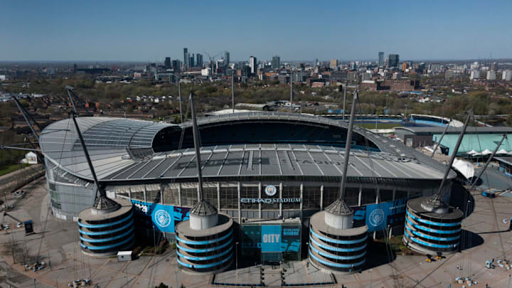 Aerial Views Of The Etihad Stadium