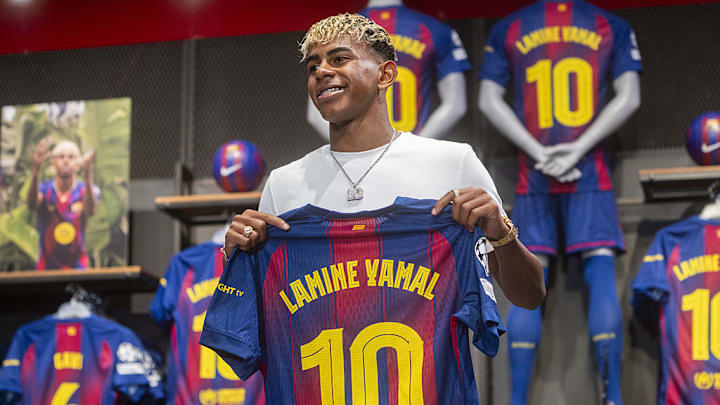 Lamine Yamal inherits FC Barcelona's iconic number 10 jersey after signing until 2031