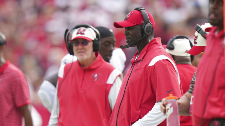 The Tampa Bay Buccaneers have completely overhauled their coaching staff. The Tampa Bay Buccaneers have completely overhauled their coaching staff.