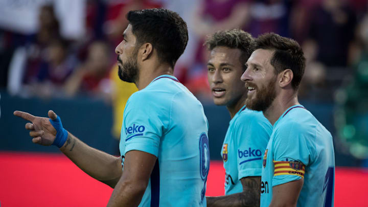 Lionel Messi, Neymar da Silva, Luis Suárez - Soccer Player - Born 1987