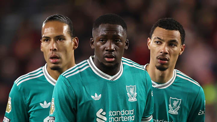 Hugo Ekitike, Ibrahima Konate, Virgil van Dijk