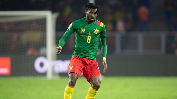 Frank Anguissa, meio-campista do Napoli e de Camarões 