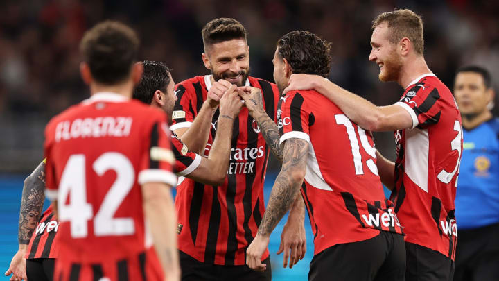 David Calabria, Olivier Giroud, Theo Hernandez, Thomas Pobega