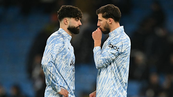 Manchester City are without their preferred centre-back pairing for the derby.