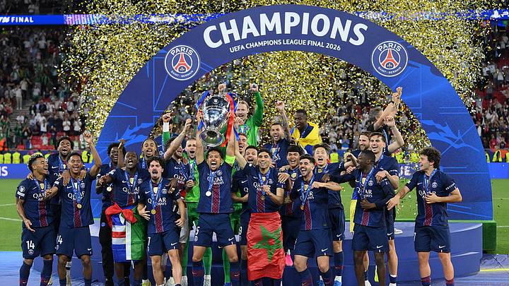 El PSG se proclama campeón de la Champions League tras vencer al Arsenal.