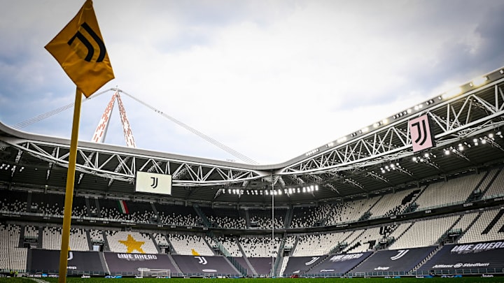 General view shows Allianz Stadium prior to the Serie A...