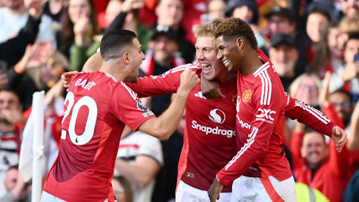 Rasmus Hojlund, Marcus Rashford, Diogo Dalot