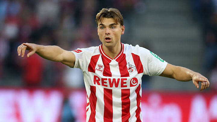Joel Schmied of FC Köln seen during the Bundesliga match...