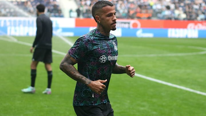 Diego Costa (4) of Krasnodar seen during the Russian Premier...