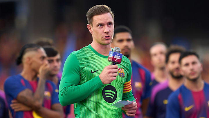 Marc-André ter Stegen’s status at Barcelona remains clear. Marc-André ter Stegen’s status at Barcelona remains clear.