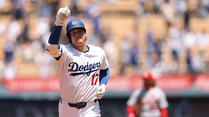 Shohei Ohtani consiguió la hazaña en la derrota de los Dodgers ante  Cardinals.
