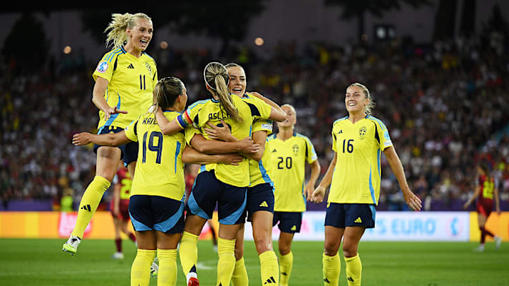 Fridolina Rolfo, Kosovare Asllani, Johanna Rytting Kaneryd, Stina Blackstenius