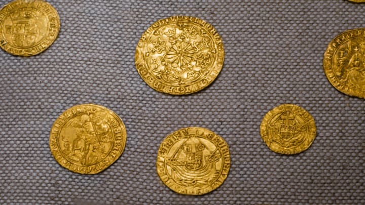 Mary Rose gold coins.