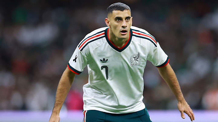 Germán Berterame, en un partido de la selección mexicana de fútbol Germán Berterame, en un partido de la selección mexicana de fútbol