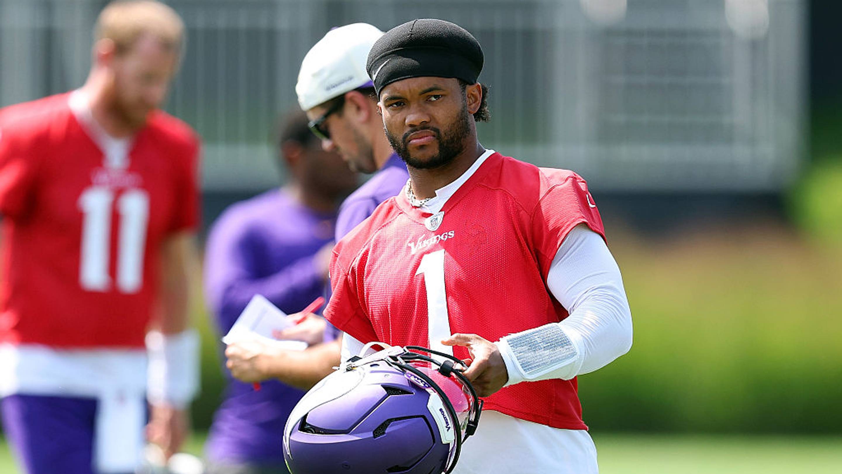 Kyler Murray takes the field as the clear leader of the Vikings' offense for the 2026 season.