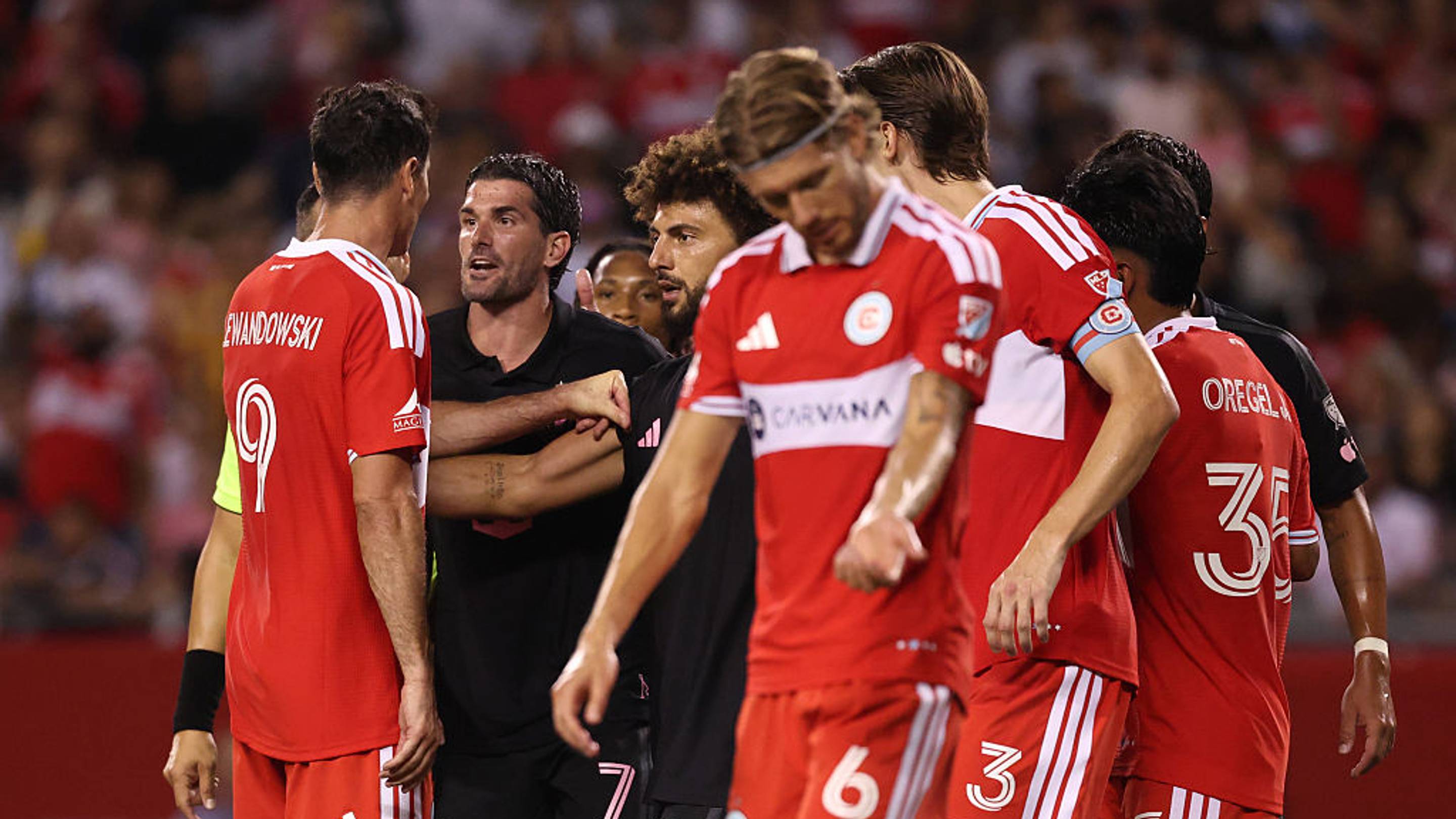 Rodrigo De Paul Confronts Robert Lewandowski in Heated MLS Clash
