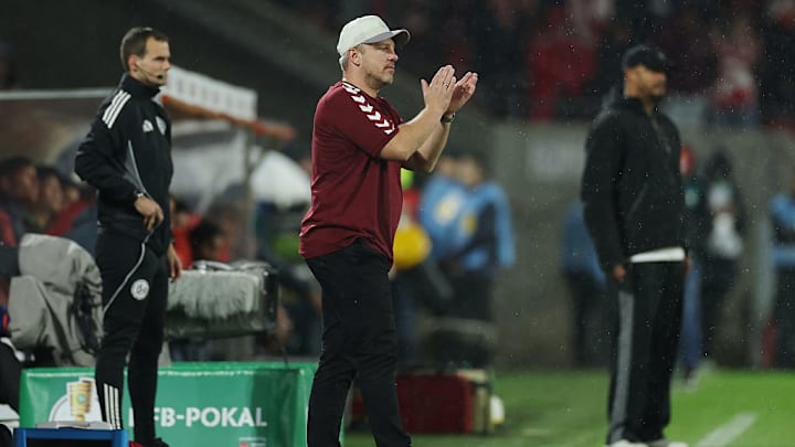 Lukas Kwasniok war mit Aches Auftritt im DFB-Pokal zufrieden.