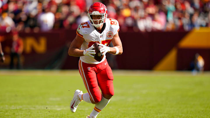 The Chiefs have adjusted Travis Kelce's contract ahead of the 2022 season. The Chiefs have adjusted Travis Kelce's contract ahead of the 2022 season.