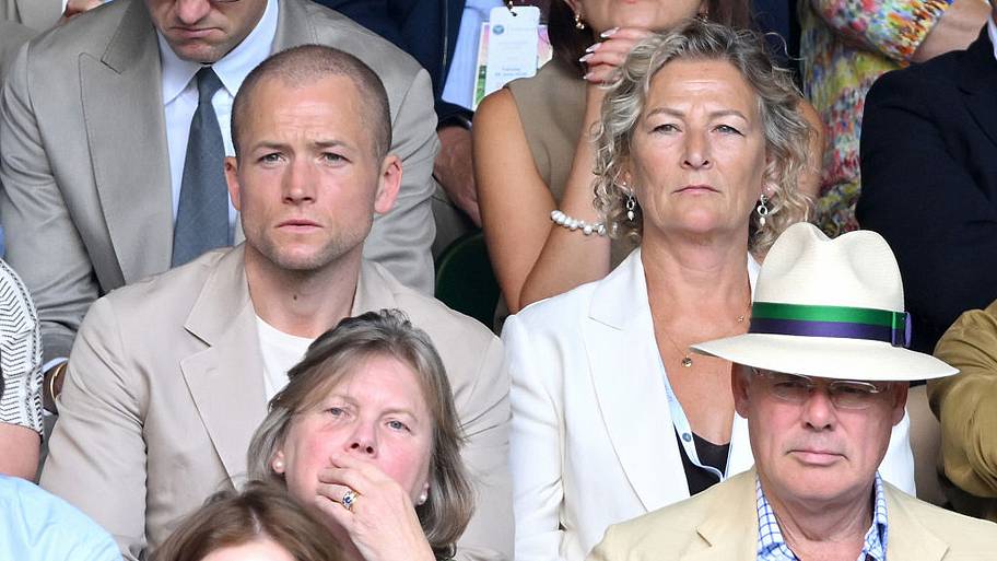 taron egerton, wimbledon