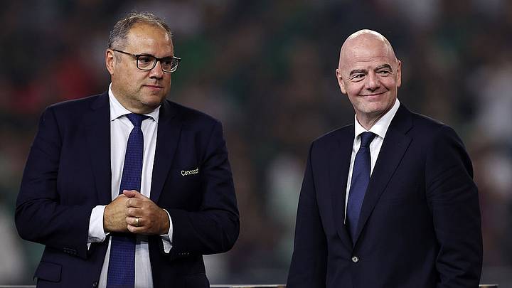 El presidente de Concacaf, Victor Montagliani, junto al titular de FIFA, Gianni Infantino. El presidente de Concacaf, Victor Montagliani, junto al titular de FIFA, Gianni Infantino.