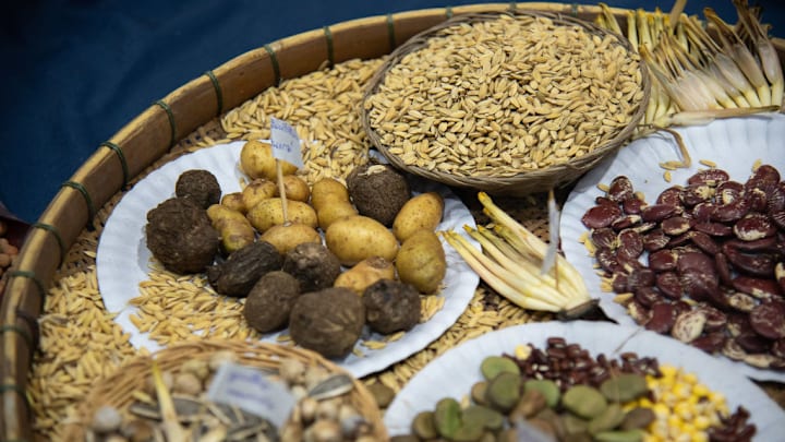 Various grains on display in Thailand Various grains on display in Thailand