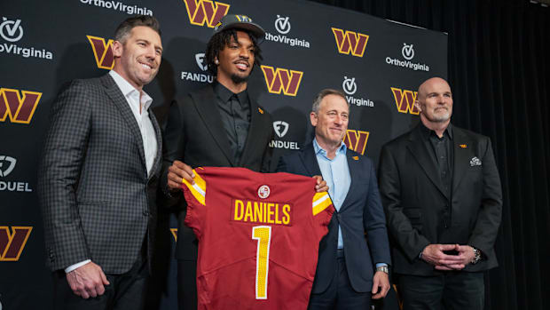 Jayden Daniels, Adam Peters, Josh Harris, Dan Quinn, Washington Commanders