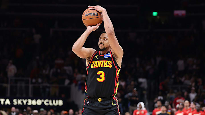 CJ McCollum y los Hawks ya tienen su lugar en los playoffs de la NBA. CJ McCollum y los Hawks ya tienen su lugar en los playoffs de la NBA.