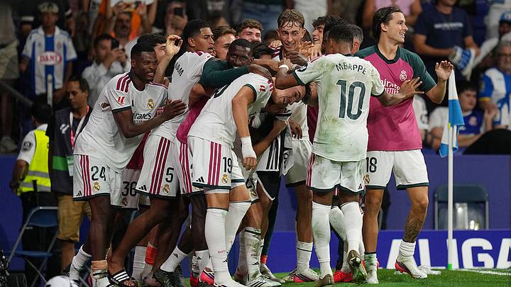 El Real Madrid consiguió su primera victoria en la temporada gracias a un gol de último minuto de Espí. El Real Madrid consiguió su primera victoria en la temporada gracias a un gol de último minuto de Espí.