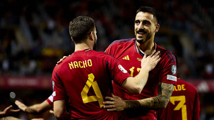 Nacho celebra con Joselu
