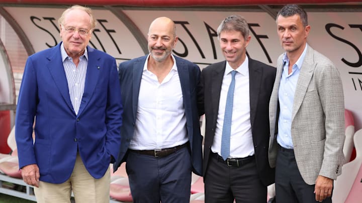 Paolo Scaroni, Ivan Gazidis, Frederic Massara, Paolo Maldini