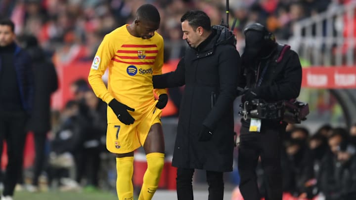 Ousmane Dembélé y Xavi