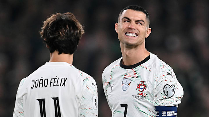 Cristiano Ronaldo (right) confirmed the 2026 World Cup will be his last.