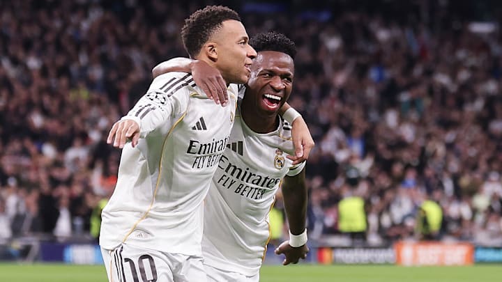 Kylian Mbappé (left) and Vinicius Junior are leading the charge for Real Madrid.