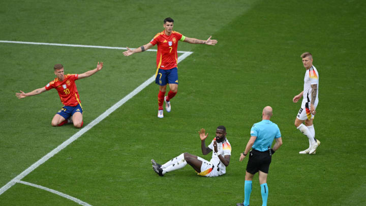 Antonio Ruediger, Dani Olmo, Alvaro Morata