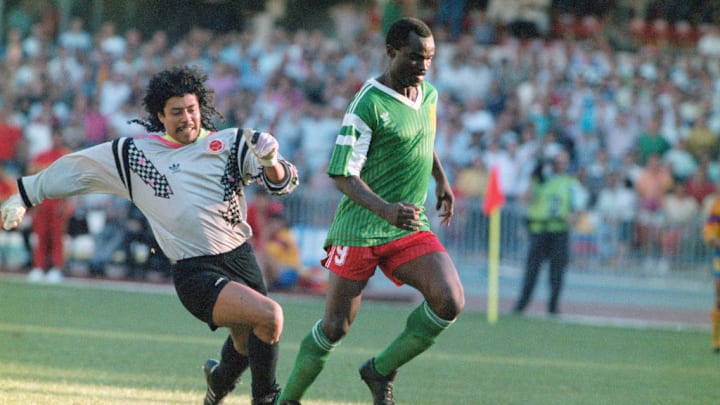 Roger Milla e Rene Higuita
