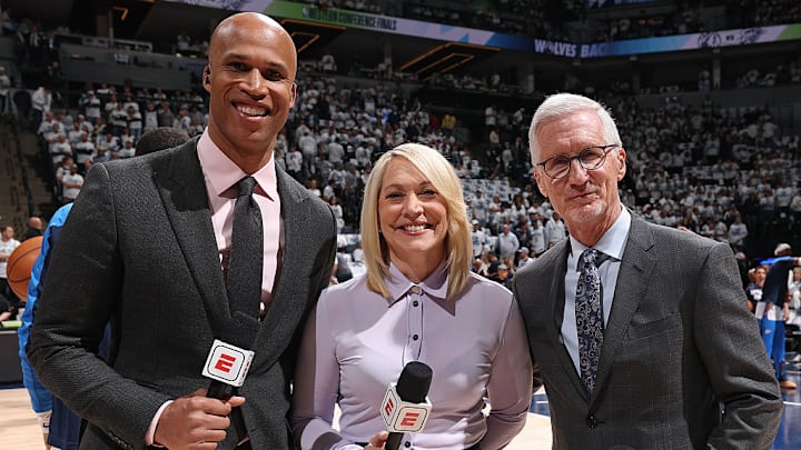 Lisa Salters will not be on the sidelines for Game 2 of the NBA Finals on Sunday night. Lisa Salters will not be on the sidelines for Game 2 of the NBA Finals on Sunday night.