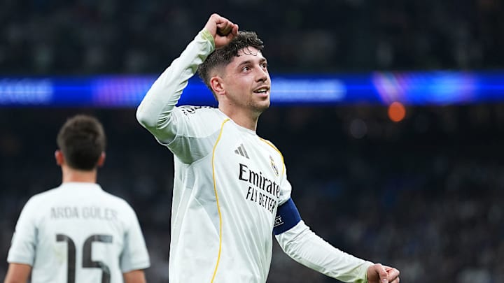 Federico Valverde anotó los tres goles del Real Madrid.