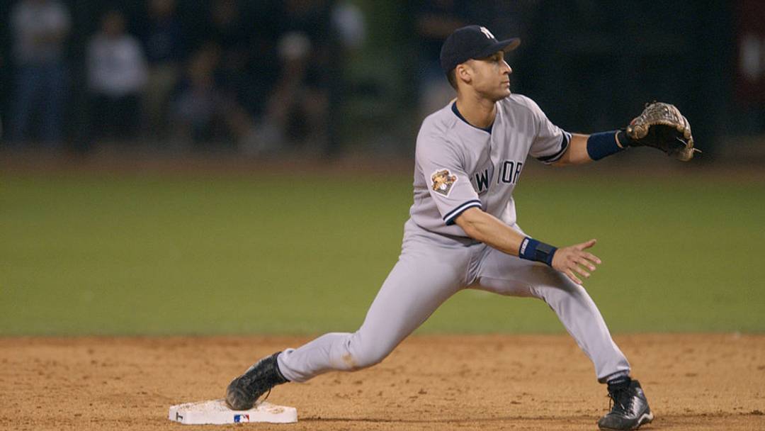 Derek Jeter, durante el séptimo partido de la Serie Mundial de 2001.