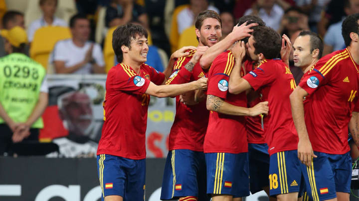 David Silva, Sergio Ramos, Cesc Fabregas, Jordi Alba, Andres Iniesta