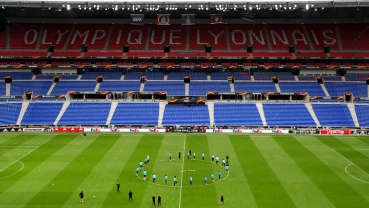 Olympique de Marseille Training Session - UEFA Europa League Final Previews