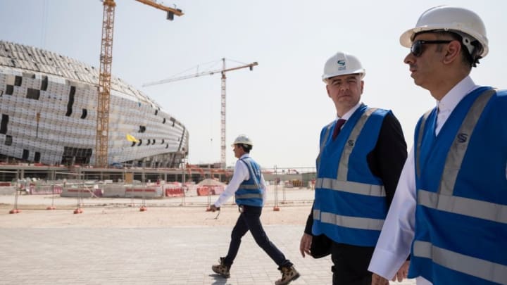 FIFA President Gianni Infantino in Qatar