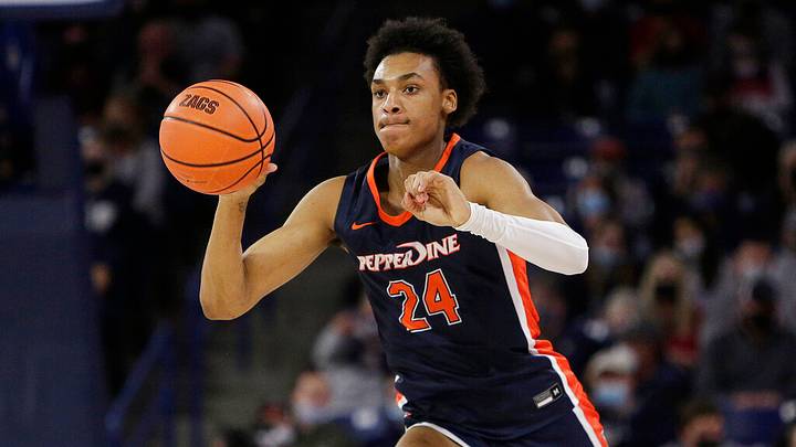 Maxwell Lewis NBA Draft profile, including the Pepperdine forward's combine results, measurements and scouting report.