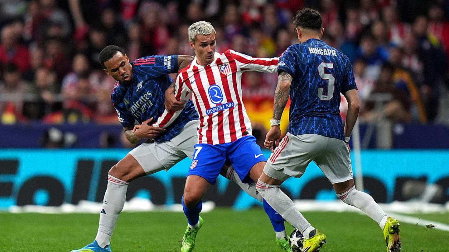 Atlético de Madrid rescata empate ante Arsenal en ida de Semifinales de Champions