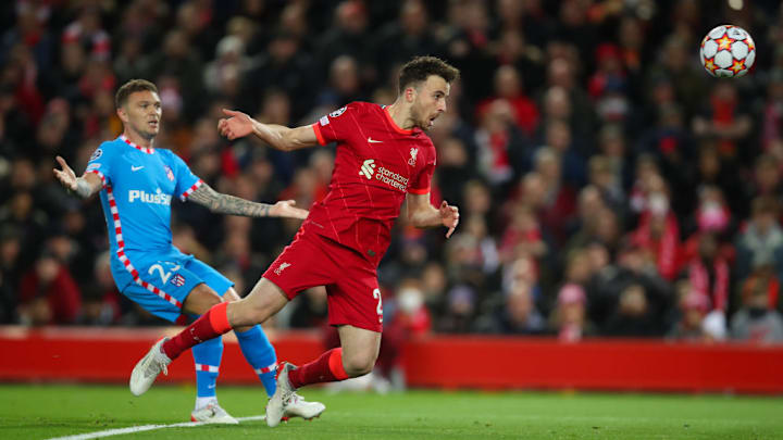 Diogo Jota adelantaba al conjunto de Klopp